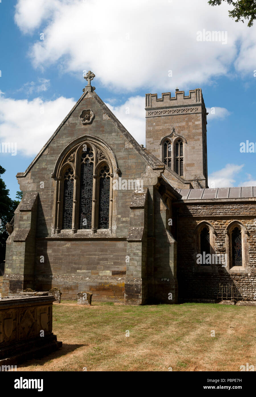 St. Michael`s Church, Haselbech, Northamptonshire, England, UK Stock Photo